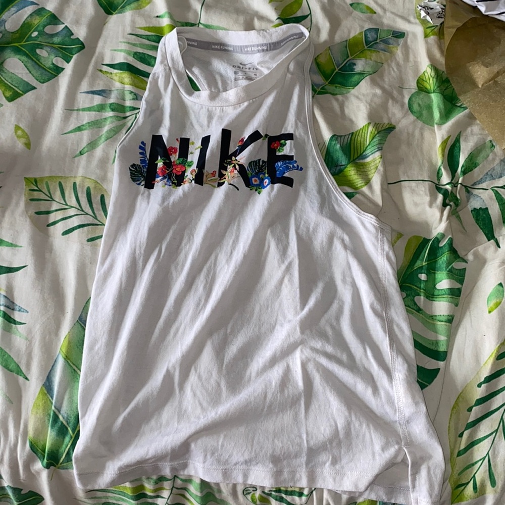 Nike Floral Running Tank Small